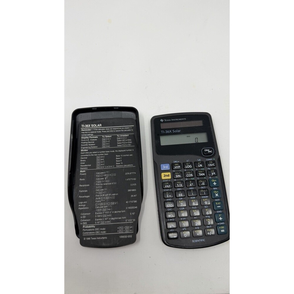 Texas Instruments TI-36X Solar Scientific Calculator w/ Cover